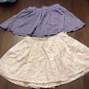Lot Old Navy and Cherokee Skirts Girls Size Small Polka Dot and Print